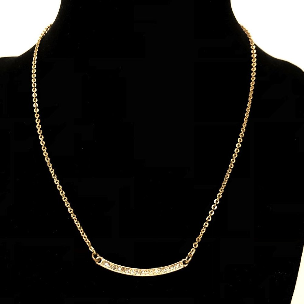 Lia Sophia gold + crystal necklace, very sweet!